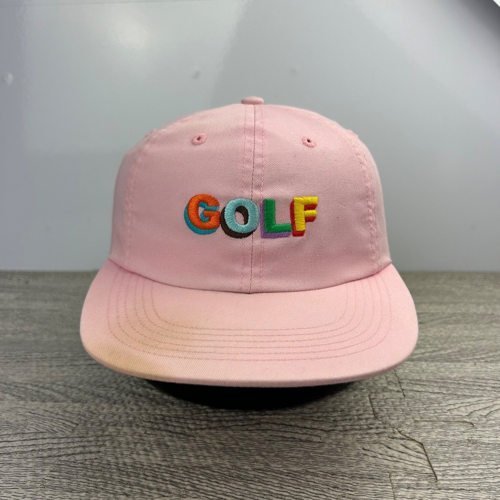 Tyler The Creator Golf Wang Hat Cap‎ Snap Back Adjustable Pink OFWG Logo Adult